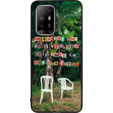 OPPO F19 Pro+ Case Hülle - Silikon schwarz Chairs DTMF