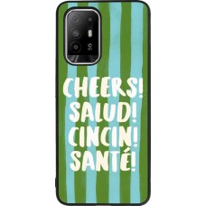 Coque OPPO F19 Pro+ - Silicone rigide noir Cheers 2026