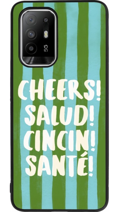 Coque OPPO F19 Pro+ - Silicone rigide noir Cheers 2026