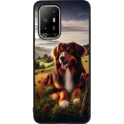 Coque OPPO F19 Pro+ - Silicone rigide noir Chien Campagne Suisse
