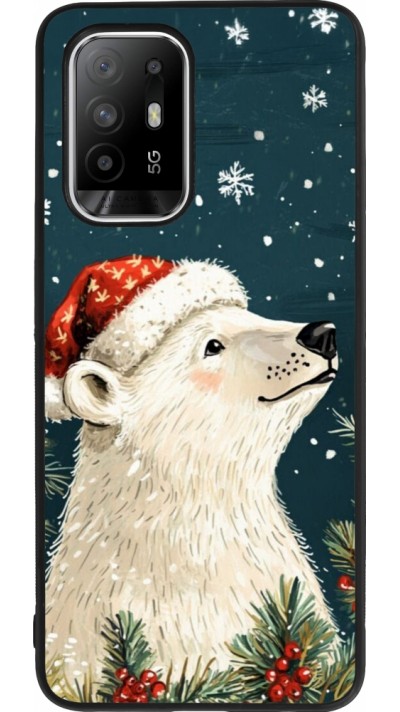 Coque OPPO F19 Pro+ - Silicone rigide noir Christmas 25 Bear