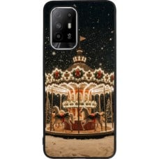 Coque OPPO F19 Pro+ - Silicone rigide noir Christmas 25 Carousel