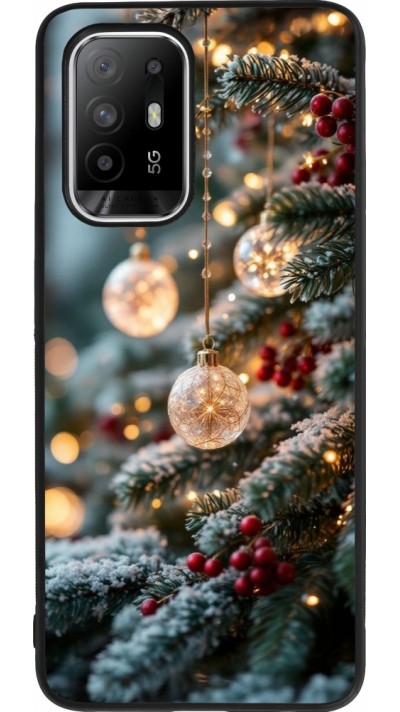 Coque OPPO F19 Pro+ - Silicone rigide noir Christmas 25 Xmas Decorated Tree
