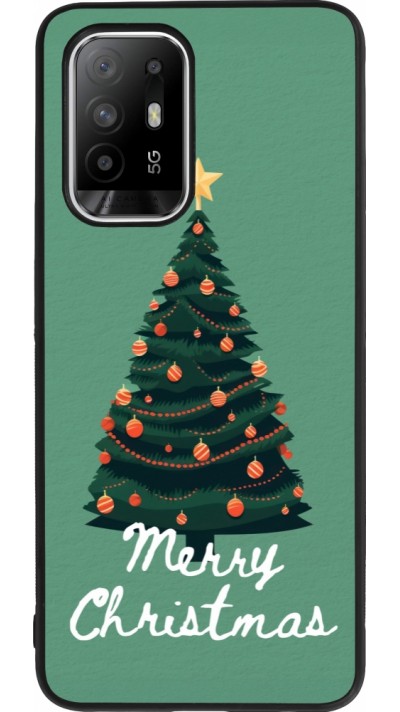 Coque OPPO F19 Pro+ - Silicone rigide noir Christmas 25 Xmas Tree