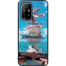 Coque OPPO F19 Pro+ - Silicone rigide noir Cool Cities Directions