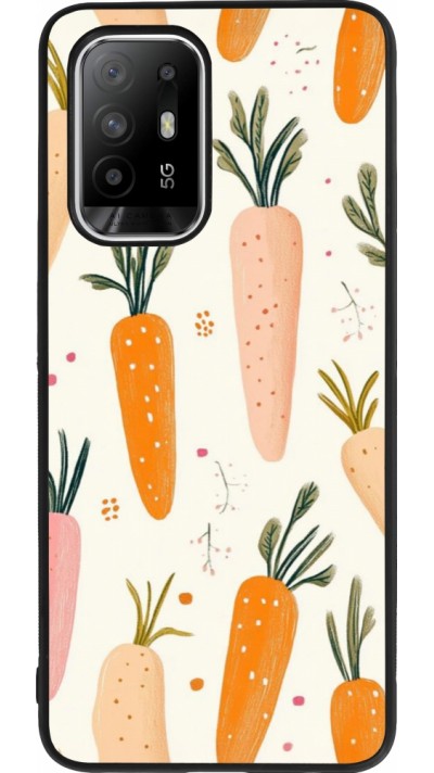 Coque OPPO F19 Pro+ - Silicone rigide noir Easter 2026 Illustration carrots