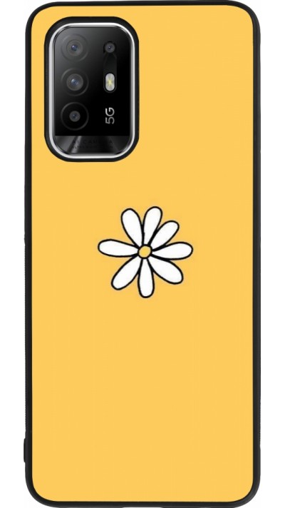 OPPO F19 Pro+ Case Hülle - Silikon schwarz Easter 2023 daisy