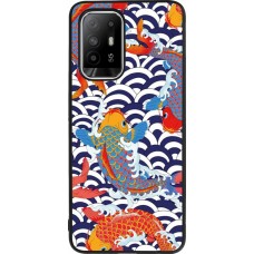 Coque OPPO F19 Pro+ - Silicone rigide noir Easter 2023 japanese fish