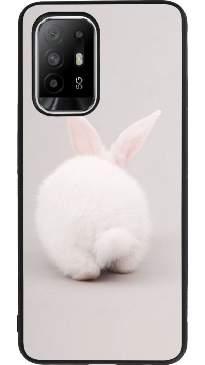 OPPO F19 Pro+ Case Hülle - Silikon schwarz Easter 2024 bunny butt