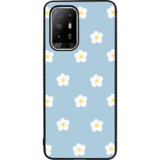 OPPO F19 Pro+ Case Hülle - Silikon schwarz Easter 2024 daisy flower