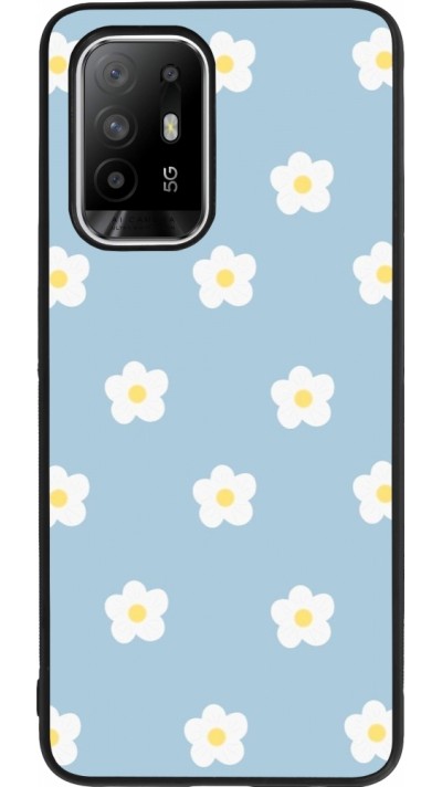 OPPO F19 Pro+ Case Hülle - Silikon schwarz Easter 2024 daisy flower