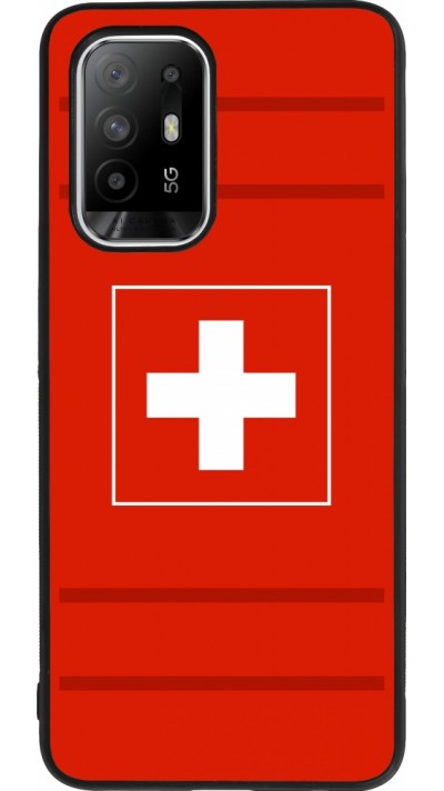 OPPO F19 Pro+ Case Hülle - Silikon schwarz Euro 2020 Switzerland