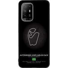OPPO F19 Pro+ Case Hülle - Silikon schwarz F1 Track 2025 Brazil