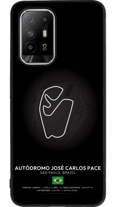 OPPO F19 Pro+ Case Hülle - Silikon schwarz F1 Track 2025 Brazil