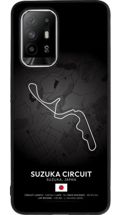 OPPO F19 Pro+ Case Hülle - Silikon schwarz F1 Track 2025 Japan