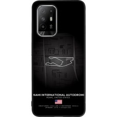 OPPO F19 Pro+ Case Hülle - Silikon schwarz F1 Track 2025 Miami