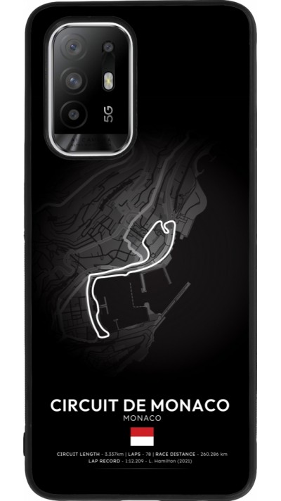 OPPO F19 Pro+ Case Hülle - Silikon schwarz F1 Track 2025 Monaco