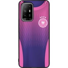 OPPO F19 Pro+ Case Hülle - Silikon schwarz Deutschland Away personalisierbares Fussballtrikot