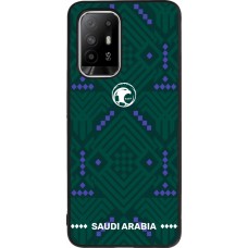 Coque OPPO F19 Pro+ - Silicone rigide noir Maillot de football Arabie saoudite 2026 personnalisable