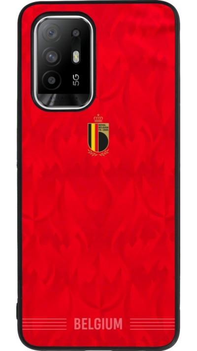 OPPO F19 Pro+ Case Hülle - Silikon schwarz Belgien 2026 personalisierbares Fussballtrikot