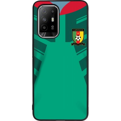 OPPO F19 Pro+ Case Hülle - Silikon schwarz Kamerun 2022 personalisierbares Fussballtrikot