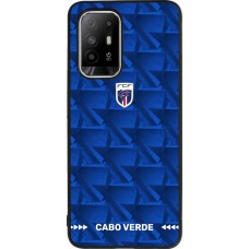 Coque OPPO F19 Pro+ - Silicone rigide noir Maillot de football Cap-Vert 2026 personnalisable