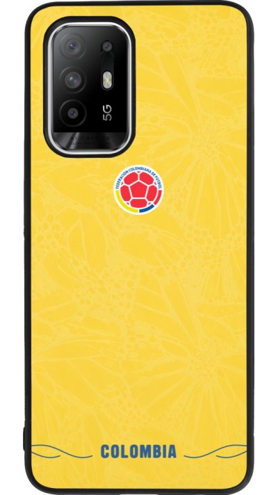 OPPO F19 Pro+ Case Hülle - Silikon schwarz Kolumbien 2026 personalisierbares Fussballtrikot