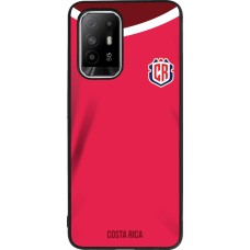 OPPO F19 Pro+ Case Hülle - Silikon schwarz Costa Rica 2022 personalisierbares Fussballtrikot