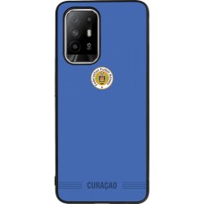 OPPO F19 Pro+ Case Hülle - Silikon schwarz Curaçao 2026 personalisierbares Fussballtrikot