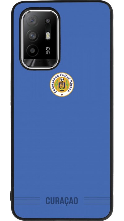 OPPO F19 Pro+ Case Hülle - Silikon schwarz Curaçao 2026 personalisierbares Fussballtrikot