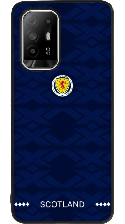 Coque OPPO F19 Pro+ - Silicone rigide noir Maillot de football Ecosse 2026 personnalisable
