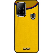 Coque OPPO F19 Pro+ - Silicone rigide noir Maillot de football Equateur 2022