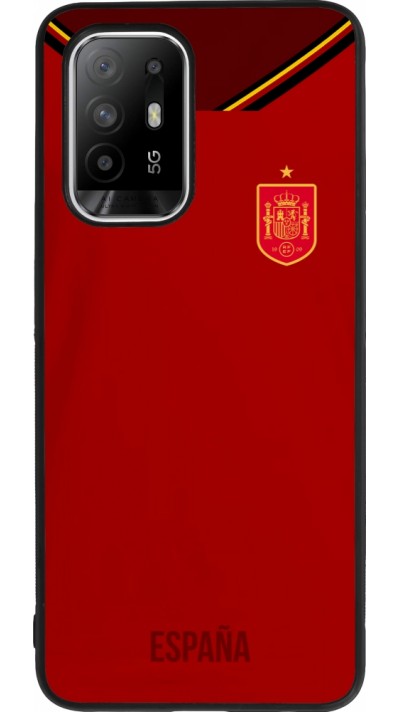 OPPO F19 Pro+ Case Hülle - Silikon schwarz Spanien 2022 personalisierbares Fußballtrikot