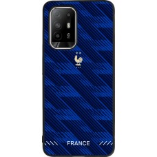 Coque OPPO F19 Pro+ - Silicone rigide noir Maillot de football France 2026 personnalisable