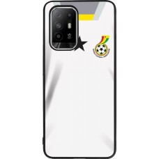 Coque OPPO F19 Pro+ - Silicone rigide noir Maillot de football Ghana 2022 personnalisable