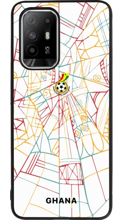 OPPO F19 Pro+ Case Hülle - Silikon schwarz Ghana 2026 personalisierbares Fussballtrikot