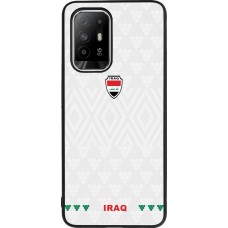 Coque OPPO F19 Pro+ - Silicone rigide noir Maillot de football Irak 2026 personnalisable