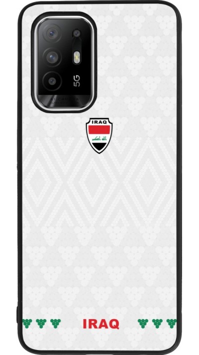 Coque OPPO F19 Pro+ - Silicone rigide noir Maillot de football Irak 2026 personnalisable