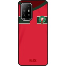 OPPO F19 Pro+ Case Hülle - Silikon schwarz Marokko 2022 personalisierbares Fussballtrikot