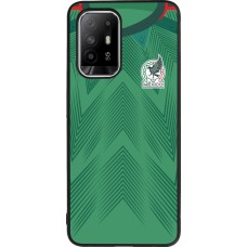 Coque OPPO F19 Pro+ - Silicone rigide noir Maillot de football Mexique 2022 personnalisable