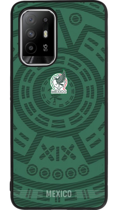 Coque OPPO F19 Pro+ - Silicone rigide noir Maillot de football Mexique 2026 personnalisable