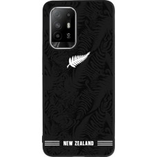 Coque OPPO F19 Pro+ - Silicone rigide noir Maillot de football Nouvelle-Zélande 2026 personnalisable