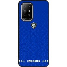 OPPO F19 Pro+ Case Hülle - Silikon schwarz Usbekistan 2026 personalisierbares Fussballtrikot
