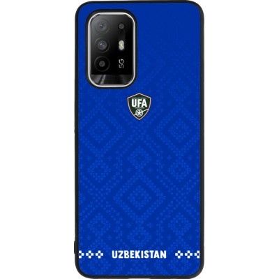 OPPO F19 Pro+ Case Hülle - Silikon schwarz Usbekistan 2026 personalisierbares Fussballtrikot