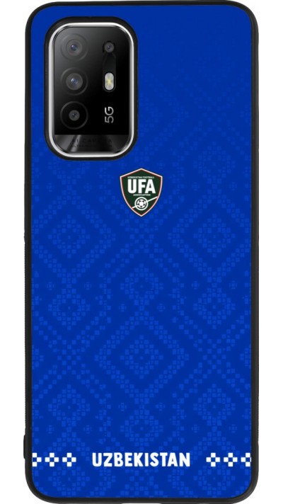 OPPO F19 Pro+ Case Hülle - Silikon schwarz Usbekistan 2026 personalisierbares Fussballtrikot