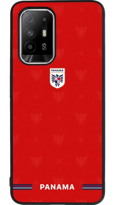 OPPO F19 Pro+ Case Hülle - Silikon schwarz Panama 2026 personalisierbares Fussballtrikot