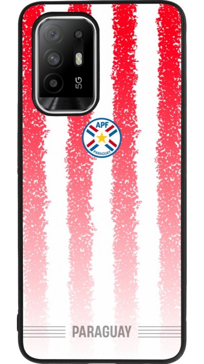 OPPO F19 Pro+ Case Hülle - Silikon schwarz Paraguay 2026 personalisierbares Fussballtrikot