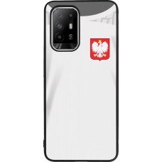 OPPO F19 Pro+ Case Hülle - Silikon schwarz Polen 2022 personalisierbares Fussballtrikot