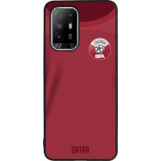 OPPO F19 Pro+ Case Hülle - Silikon schwarz Katar 2022 personalisierbares Fussballtrikot