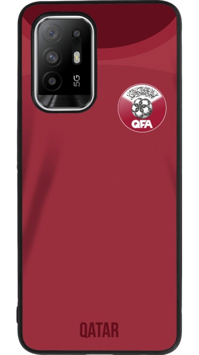 OPPO F19 Pro+ Case Hülle - Silikon schwarz Katar 2022 personalisierbares Fussballtrikot
